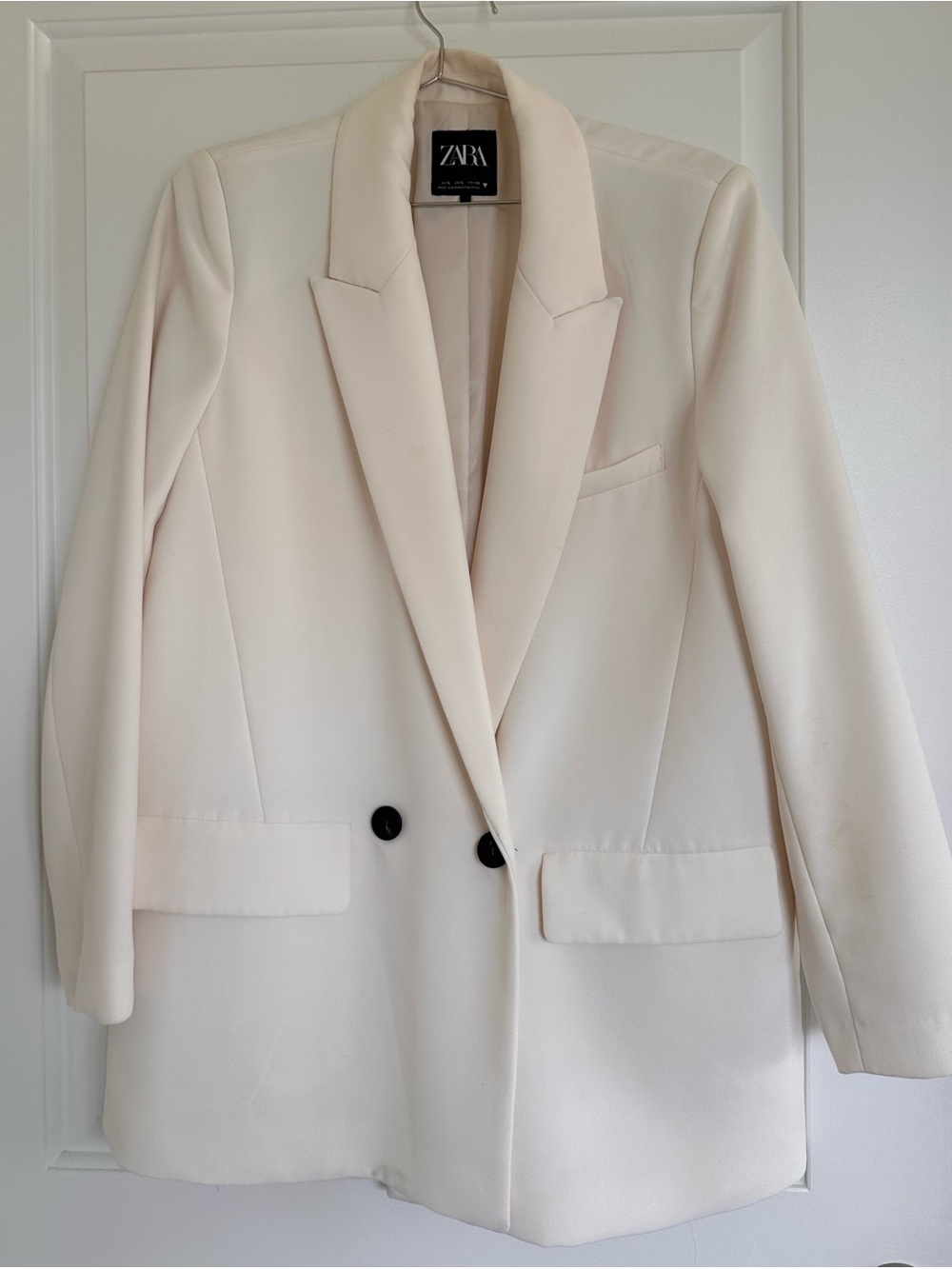 Zara cream blazer -